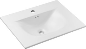 Comad Nábytkové keramické umývadlo SKY 1 60 MATT WHITE, 61x46 cm, biela matná