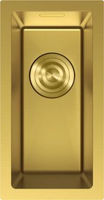 Mexen Trixo, 1-komorový nerezový drez 230 x 440 mm, brúsená zlatá, 6411221000-55