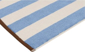 Modrá textilná kúpeľňová predložka 50x80 cm Gobo – noo.ma