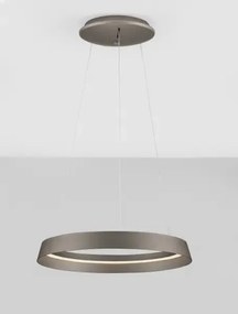 LED stmievateľný champaign hnedý dizajnový luster Ormi 45