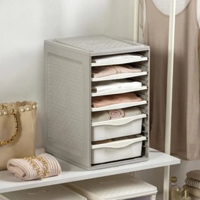 BAMA Úložný box na oblečenie ORDINO, šedobiely