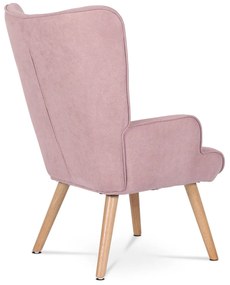 Kreslo s podnožkou PINK2, ružová