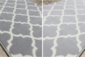 Behúň BCF MORAD Trelis koniczyna marokánska sivý / krém - Výpredaj