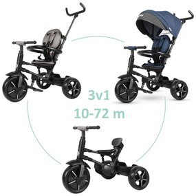 QPLAY Trojkolka Rito star Blue,skladacia, vek 10-72 mesiacov