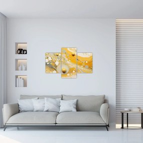 Obraz - Abstraktné pozadia so zlatým dekorom (90x60 cm)