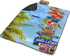 Sablio Plážová deka Ukazovatele miest: 200x140 cm