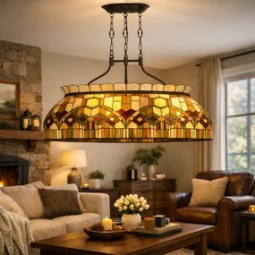 Vitráž tiffany lampa luster 115*36*130