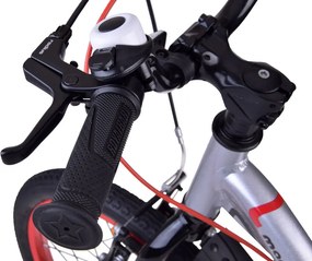 RoyalBaby Detský bicykel 16" Mars, ľahký hliníkový, moderný, strieborný RB16-26