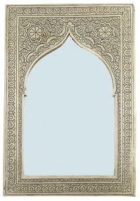 Strieborné zrkadlo Safiya 55 x 37cm