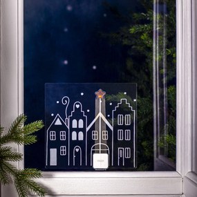 STAR TRADING Svietiaca vianočná dekorácia na okno. LED Windo