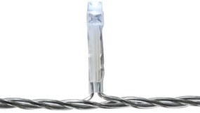 Nedis CLLC180C - LED vianočný záves 180xLED, 7 funkcií, 10,9m, IP44, studená bie