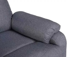 LuxuryForm DESIGN Televízne kreslo CARLOS s polohovaním - šedé