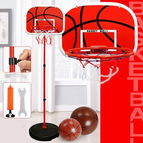 LEAN Toys Detský basketbalový kôš Basketbalová záhrada 139 cm