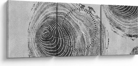 Obraz - Motív stromu (s hodinami) (90x30 cm)
