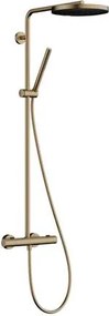 Hansgrohe Pulsify S Puro sprchový systém s termostatickou batériou kartáčovaný bronz 24223140
