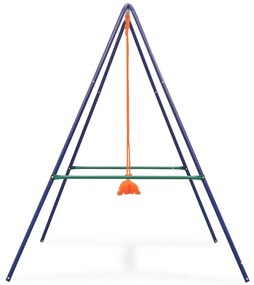 Jednomiestna hojdačka a hojdačka pre batoľatá 2 v 1, oranžová