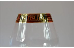 BOHEMIA ANGELA VERSO GOLD POHÁR NA BRANDY 400 ML SADA 6 KS