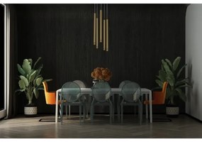 Luster na lanku STALACTITE LASER 5xG9/2,5W/230V zlatá