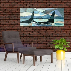 Obraz - Kosatky (120x50 cm)