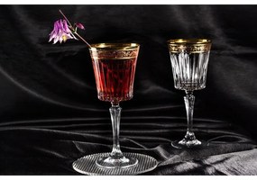 BOHEMIA PRESTIGE DORATO POHÁR NA VÍNO 300ML SADA 6 KS