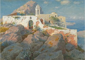 Obraz - William Stanley Haseltine, Santa Maria a Cetrella, Anacapri, reprodukcia (70x50 cm)