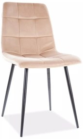 Stolička Mila Velvet Béžová