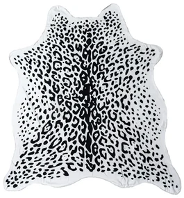 Osuška LEOPARD, čiernobiela 146 x 150 cm, 100% polyester
