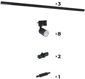 Zuma Line 3017 - Bodové svietidlo do lištového systému REFLEKTOR 8xGU10/10W/230V