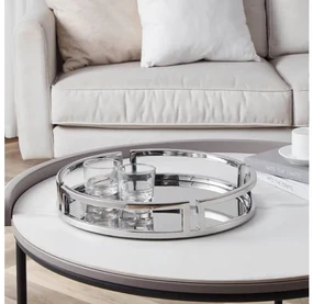 Eglo 427019 - Dekoračný podnos SAVANT pr. 38 cm chróm EG427019