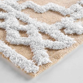 Béžový koberec s prímesou juty 60x90 cm Medine – douceur d'intérieur