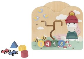 lupilu®  Drevený vozík/Kocka na rozvoj motoriky (kocka na rozvoj motoriky)  (100367679)