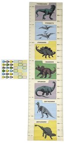 Detská samolepka – meter na dvere/na stenu 28x115 cm Prehistoric Land – Rex London