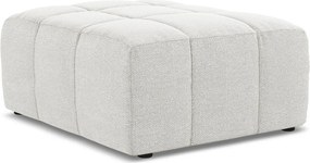 Biela podnožka z textílie buklé Aloha – Makamii