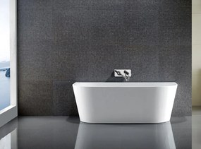 Aqualine Aqualine, TAJO nástenná stojaca vaňa 170x80cm, biela, E1980