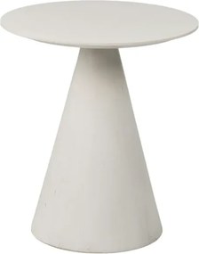 Odkladací stolík Florence 40 cm z masívu biely