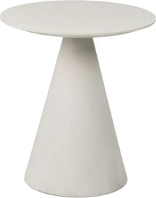 Odkladací stolík Florence 40 cm z masívu biely