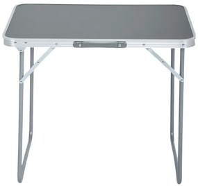 Turistický stolík ARES 70x50 cm sivý