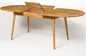 Dubový skladací stôl 170/210x90 Bergen olej intenzívny