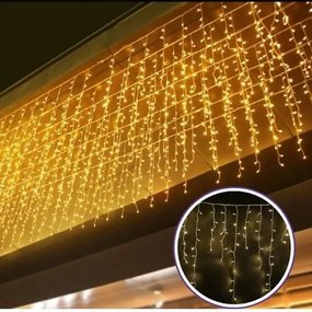 Vianočné svetielka LED záclona FLASH teplá biela 500 LED