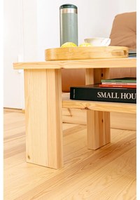 Hnedý konferenčný stolík z borovicového dreva 45x68 cm Japan – Karup Design