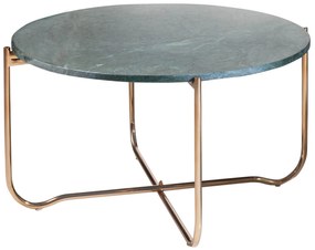 Konferenčný stolík Noble 62cm mramor zelené zlato