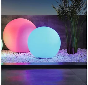 Eglo 55786-LED RGBW Vonkajšia lampa MONTEROLO-C 1xE27/9W/230V IP65 pr.30 cm+DO EG55786