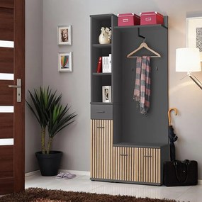 Predsieňová stena MARCO I artisan/antracit anas mc1