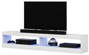 TV skrinka/stolík Violett 140 (s osvetlením) (biela). Vlastná spoľahlivá doprava až k Vám domov. 1098641