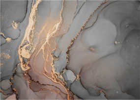 Obrázok - Šedo-zlatý mramor (70x50 cm)