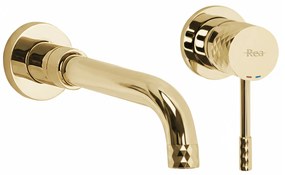 Rea Lungo Diamond, podomietková umývadlová batéria + BOX, zlatá lesklá, REA-B0539