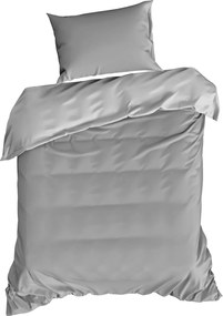 BAVLNENÉ OBLIEČKY HARMONY 160X200 CM, 2KS 70X80 CM STRIEBORNÉ