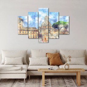 Obraz - Kostol Santa Maria di Loreto, Rím, Taliansko (150x105 cm)