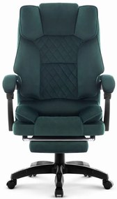 Ergonomická kancelárska stolička HC-1031 s podnožkou - zelená