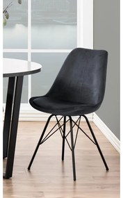 Čierna/sivá jedálenská stolička Eris – Actona